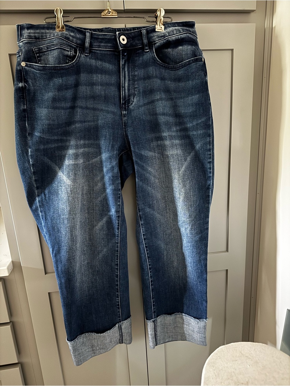 J. Jill Dark Blue Cropped Ankle Jeans
